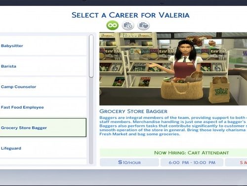 Teen Job Career Set by MesmericSimmer at Mod The Sims