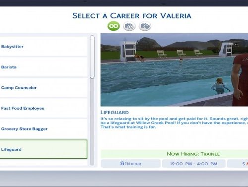 Teen Job Career Set by MesmericSimmer at Mod The Sims