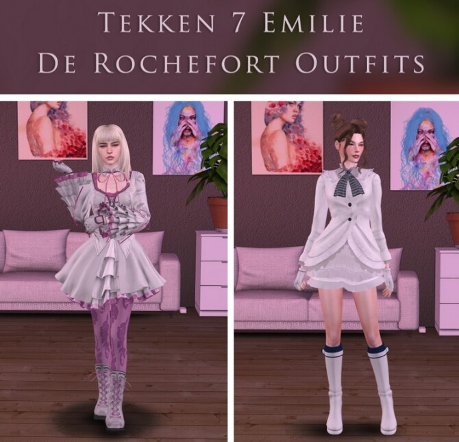 Tekken 7 Emilie De Rochefort Set At Astya96 The Sims 4 Catalog 7819