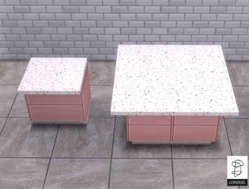 Terrazzo Pastel Isle Counter recolor