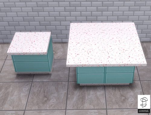 Terrazzo Pastel Isle Counter recolor