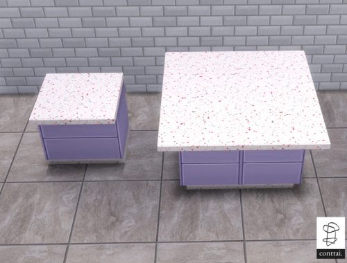Terrazzo Pastel Isle Counter recolor