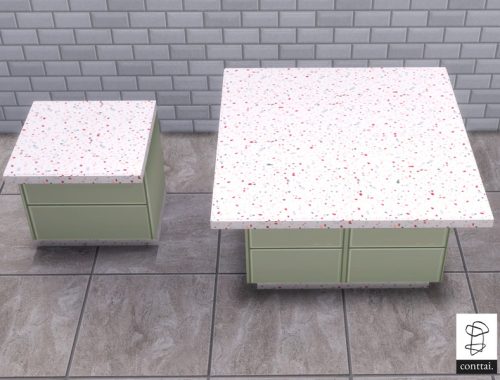 Terrazzo Pastel Isle Counter recolor