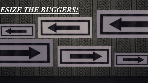 That Way Arrow Wall Sign by Duncan Disorderly at Mod The Sims