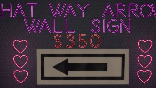 That Way Arrow Wall Sign by Duncan Disorderly at Mod The Sims
