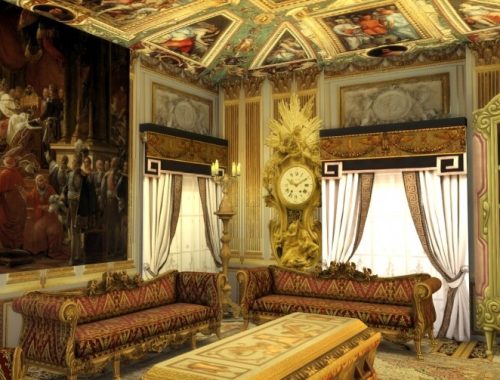 The Beauharnais hotel Fireplace & Curtains at Anna Quinn Stories