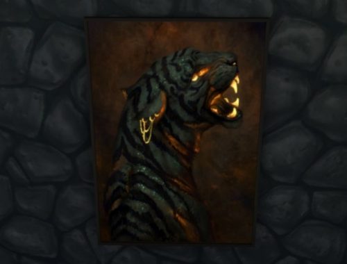 THE FAMILIARS wall art at Paradoxx Sims