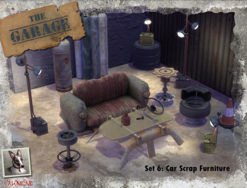 The Garage - Set 6: Car Scrap Furniture