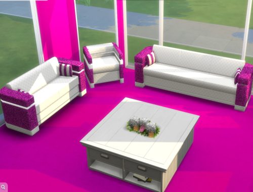 The Glittery Living Room Set