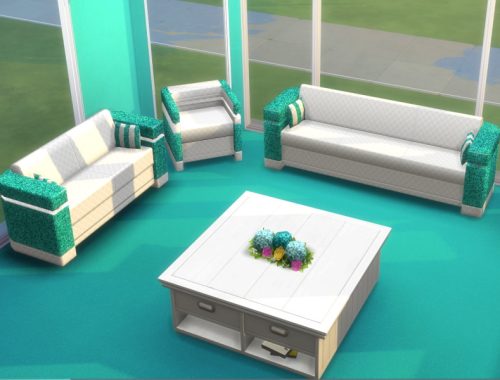 The Glittery Living Room Set