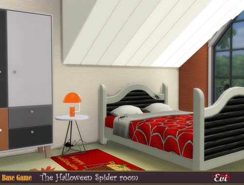 The Halloween Spider bedroom