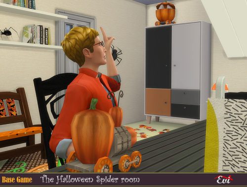 The Halloween Spider bedroom