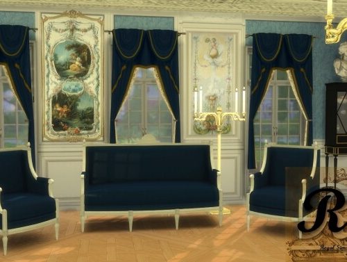 The Neoclassical Living Room at Regal Sims