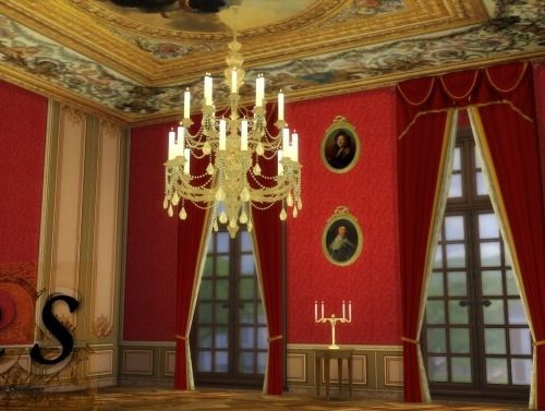 The Neoclassical Living Room at Regal Sims