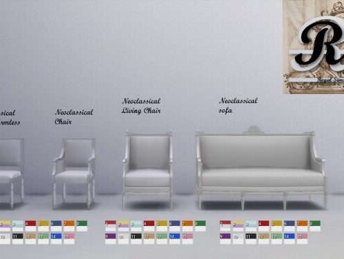 The Neoclassical Living Room at Regal Sims