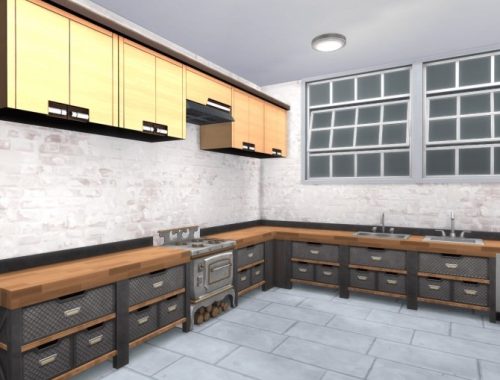 The Old Shrimp Factory to House Conversion by lolakret at Mod The Sims