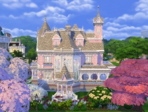 The Pink Victorian mansion by alexiasi
