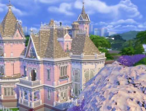 The Pink Victorian mansion by alexiasi
