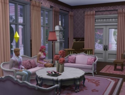 The Pink Victorian mansion by alexiasi
