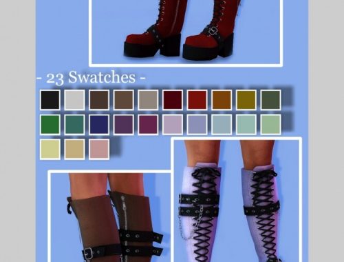 The Remedy goth boots at EvellSims