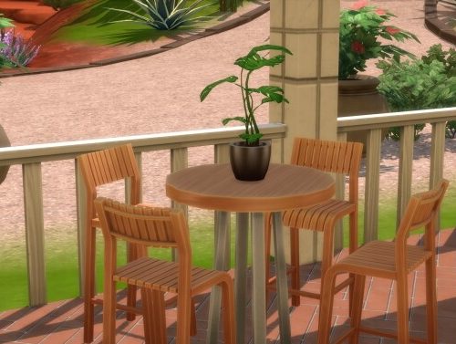 The Sims 4 Eco Kitchen Custom Stuff Pack by littledica