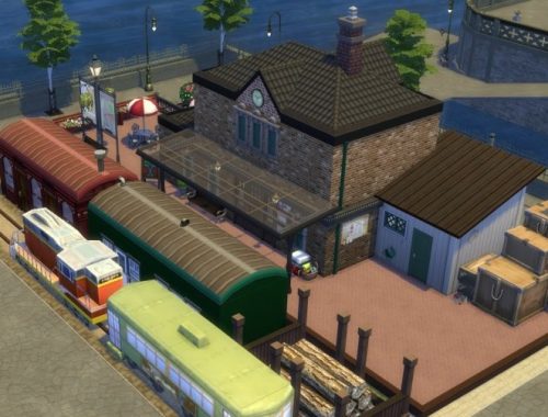 The Train Station at KyriaT’s Sims 4 World