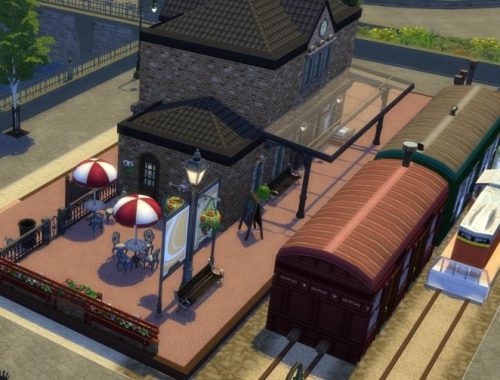 The Train Station at KyriaT’s Sims 4 World