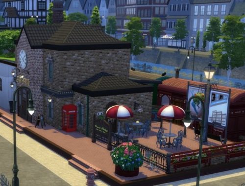 The Train Station at KyriaT’s Sims 4 World