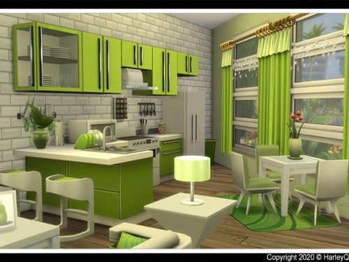 The Yoda Plumbob house at Harley Quinn’s Nuthouse