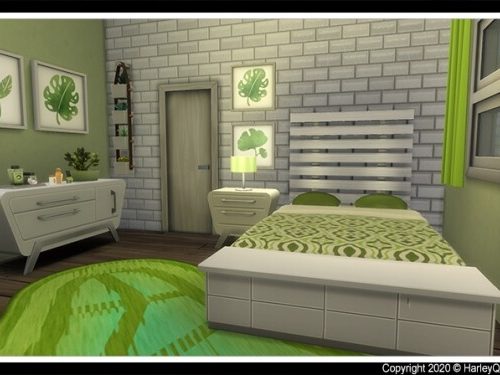 The Yoda Plumbob house at Harley Quinn’s Nuthouse