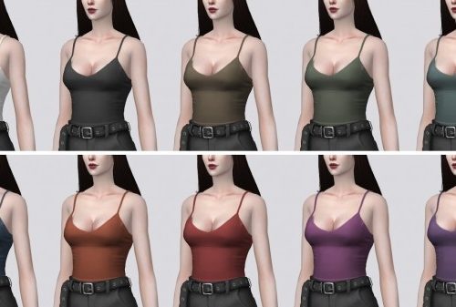 Thin Strap Crop Top at Darte77