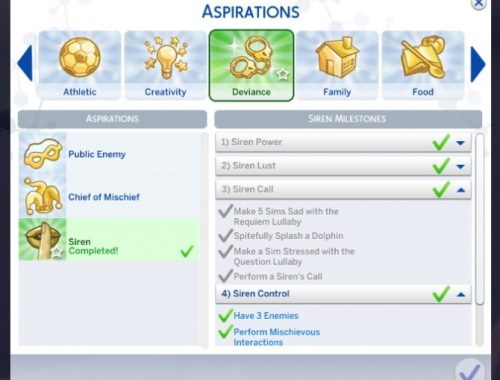 Three Mermaid Aspirations by MarieLynette at Mod The Sims
