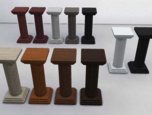 Three Pedestals by TheJim07 at Mod The Sims