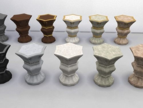 Three Pedestals by TheJim07 at Mod The Sims