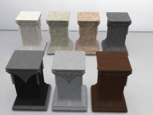 Three Pedestals by TheJim07 at Mod The Sims