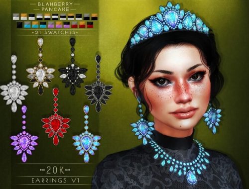 Tiara, necklaces & earrings at Blahberry Pancake