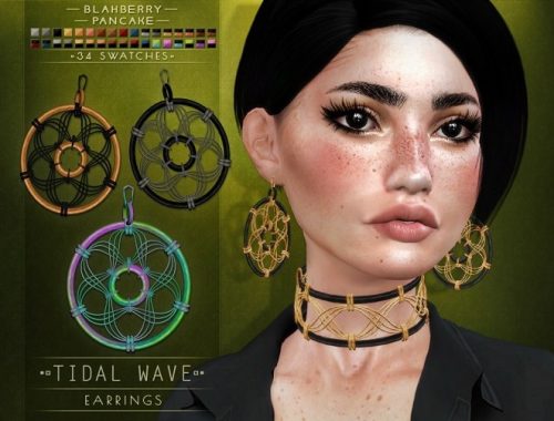 Tidal Wave choker & earrings at Blahberry Pancake