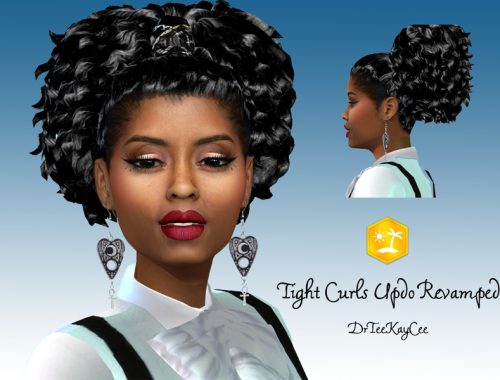 Tight Curls Updo Revamped - Island Living Required