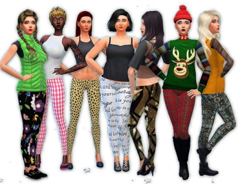 Tights footless by Oldbox at All 4 Sims