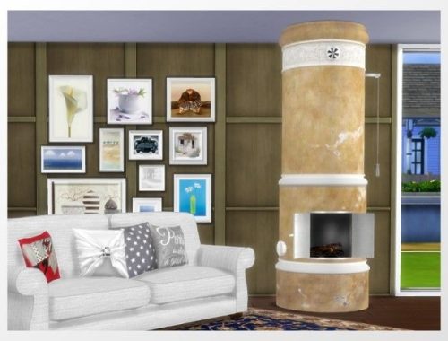 Tiled Oven fireplace by Oldbox at All 4 Sims