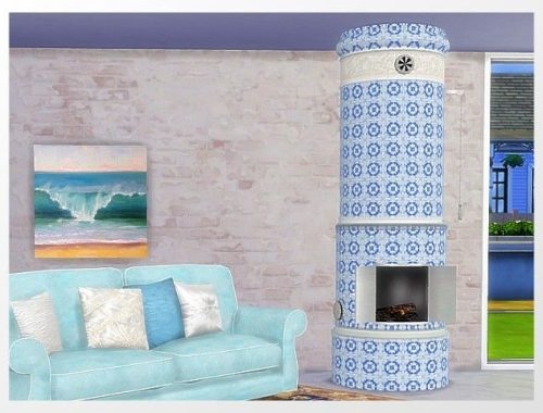 Tiled Oven fireplace by Oldbox at All 4 Sims