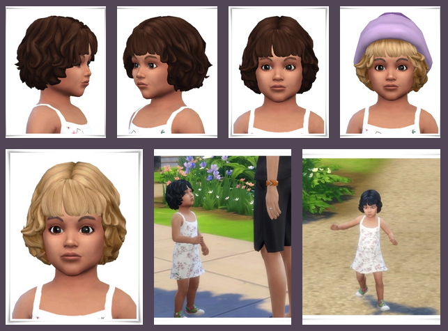 Tiny Curls And Bangs At Birksches Sims Blog The Sims 4 Catalog