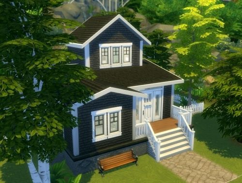 Tiny house #1/10 NO CC by iSandor at Mod The Sims