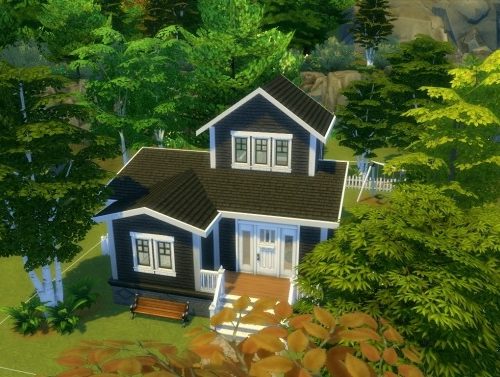 Tiny house #1/10 NO CC by iSandor at Mod The Sims