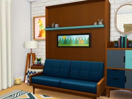 TINY HOUSE FOR 8 SIMS at Aveline Sims