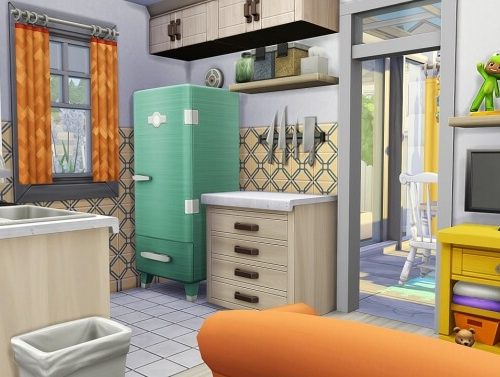 TINY HOUSE FOR 8 SIMS at Aveline Sims