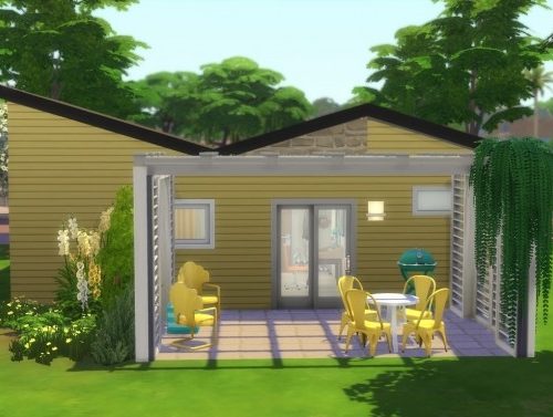 Tiny House Mid-Century-ish by justJones at Mod The Sims