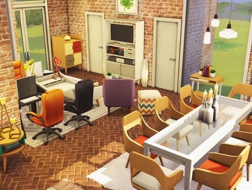 Tiny Living Home for 8 Sims at Miss Ruby Bird