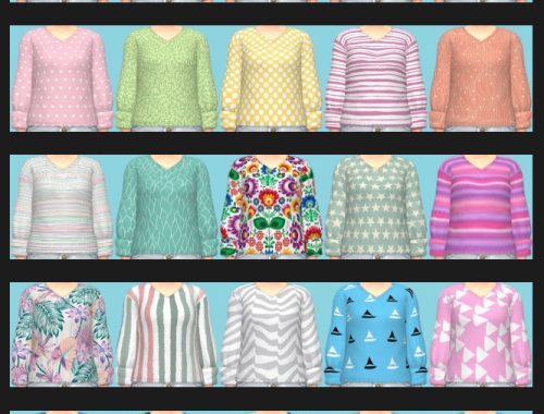 Tiny Living Shirt Recolors at Annett’s Sims 4 Welt