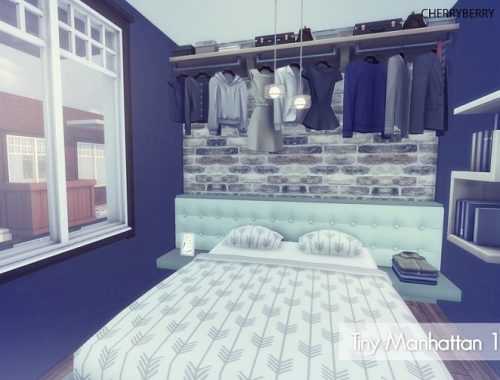Tiny Manhattan 1 classic yet modern apartment at Cherryberry